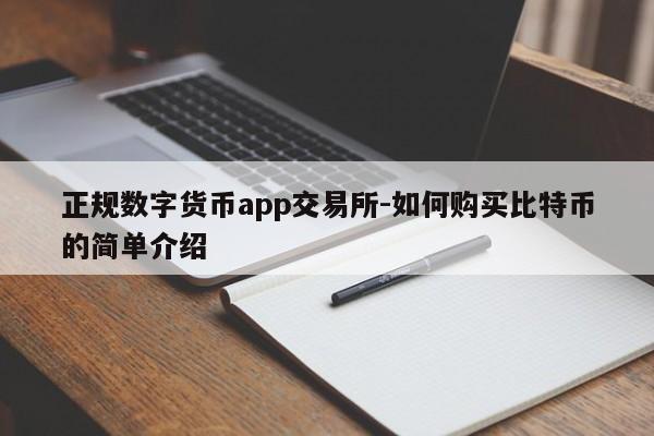 正规数字货币app交易所-如何购买比特币的简单介绍